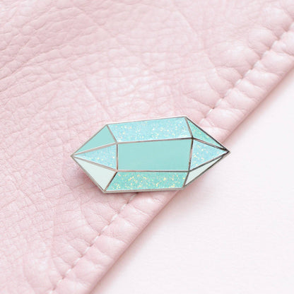 Gemstone Enamel Pin: Moonstone