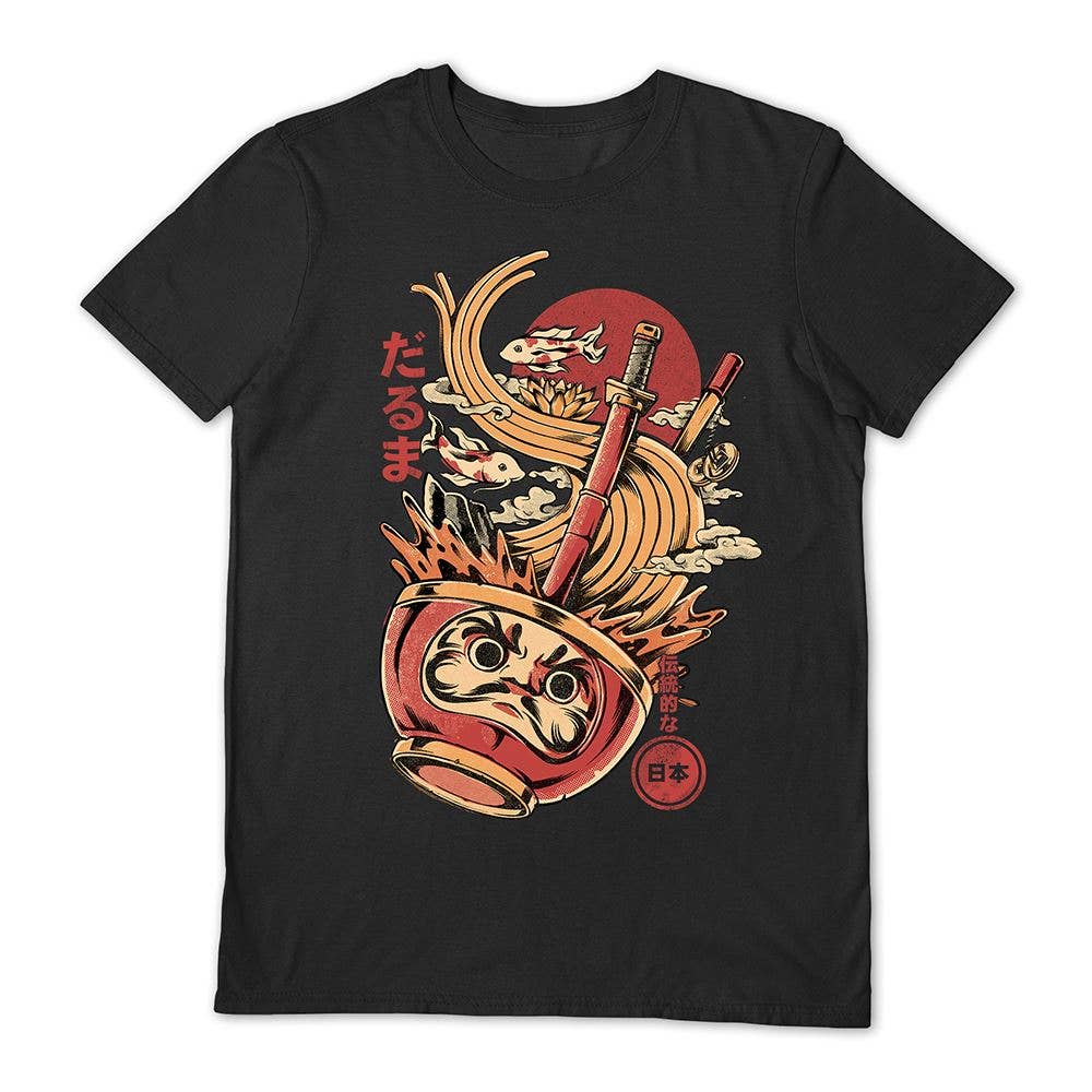 Ilustrata (Daruma's Ramen) Black: 2XL
