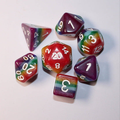 Rainbow Rollers | Rainbow 7 Pcs Dice Set DnD
