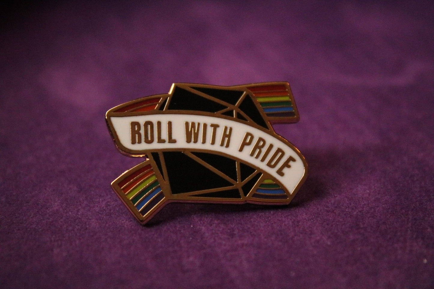 Roll With Pride | 1 Pcs D&D Enamel Pin