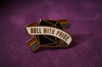 Roll With Pride | 1 Pcs D&D Enamel Pin