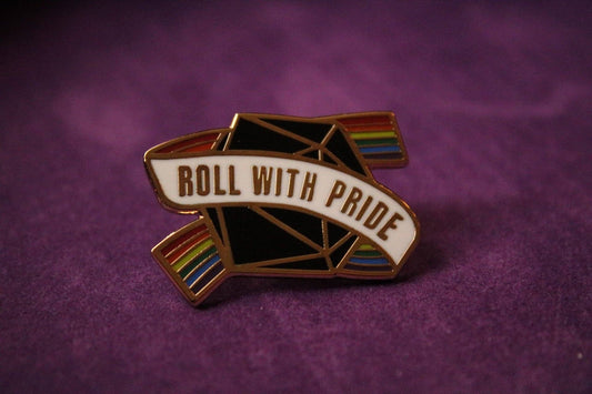 Roll With Pride | 1 Pcs D&D Enamel Pin