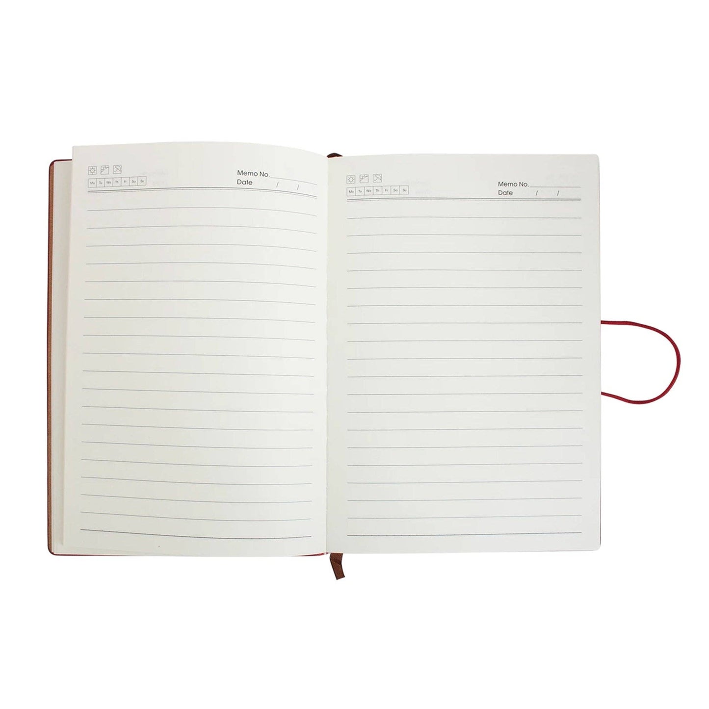 A5 PU Leather Hardback Notebook: Yellow