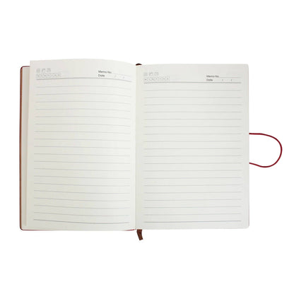 A5 PU Leather Hardback Notebook: Grey
