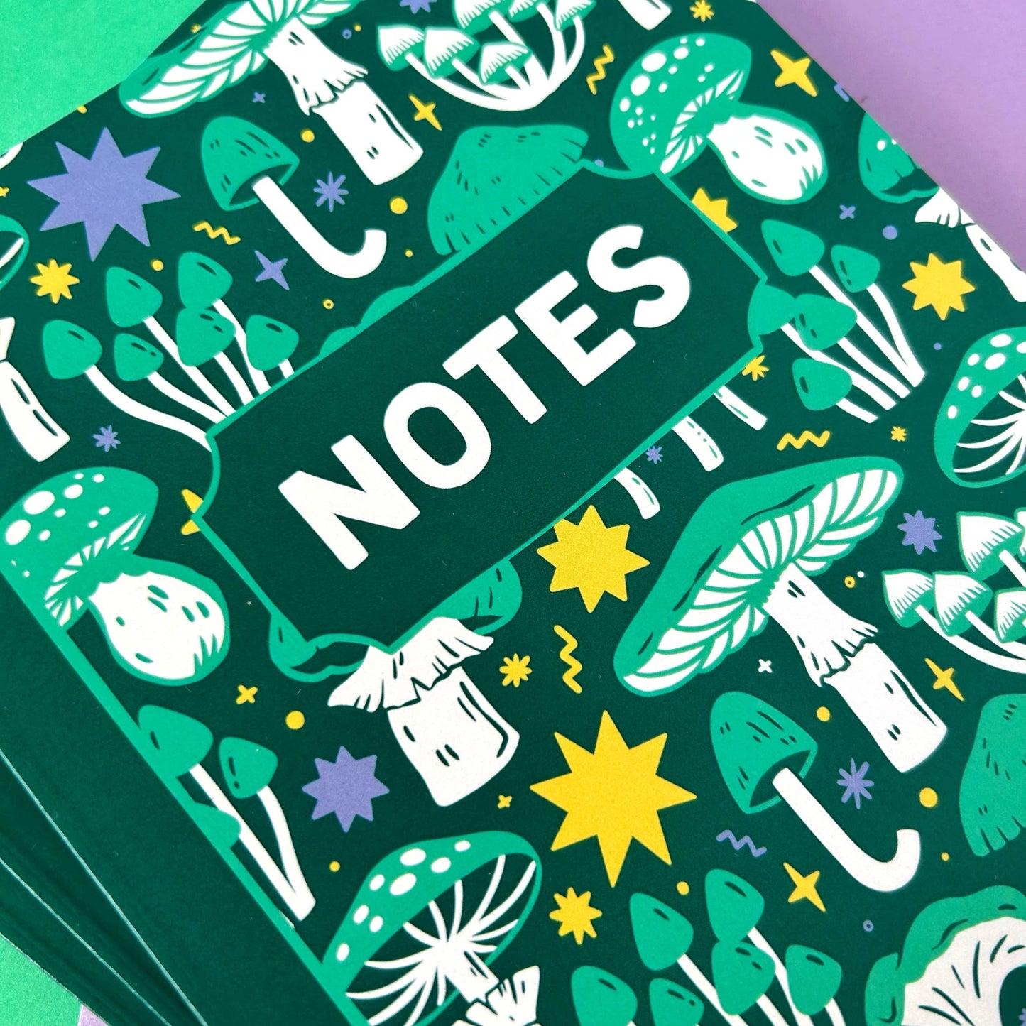 Green Mushroom Notebook