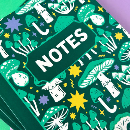 Green Mushroom Notebook