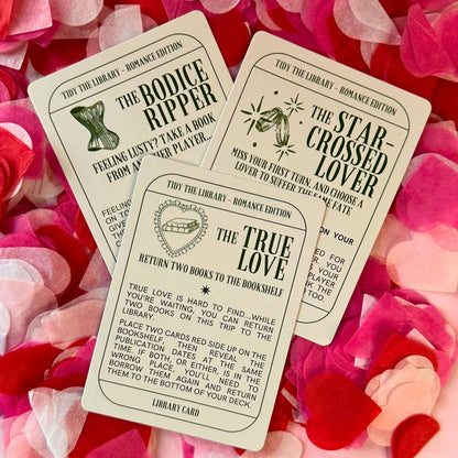 TIDY THE LIBRARY: The Romance Edition - Bookish Card Game