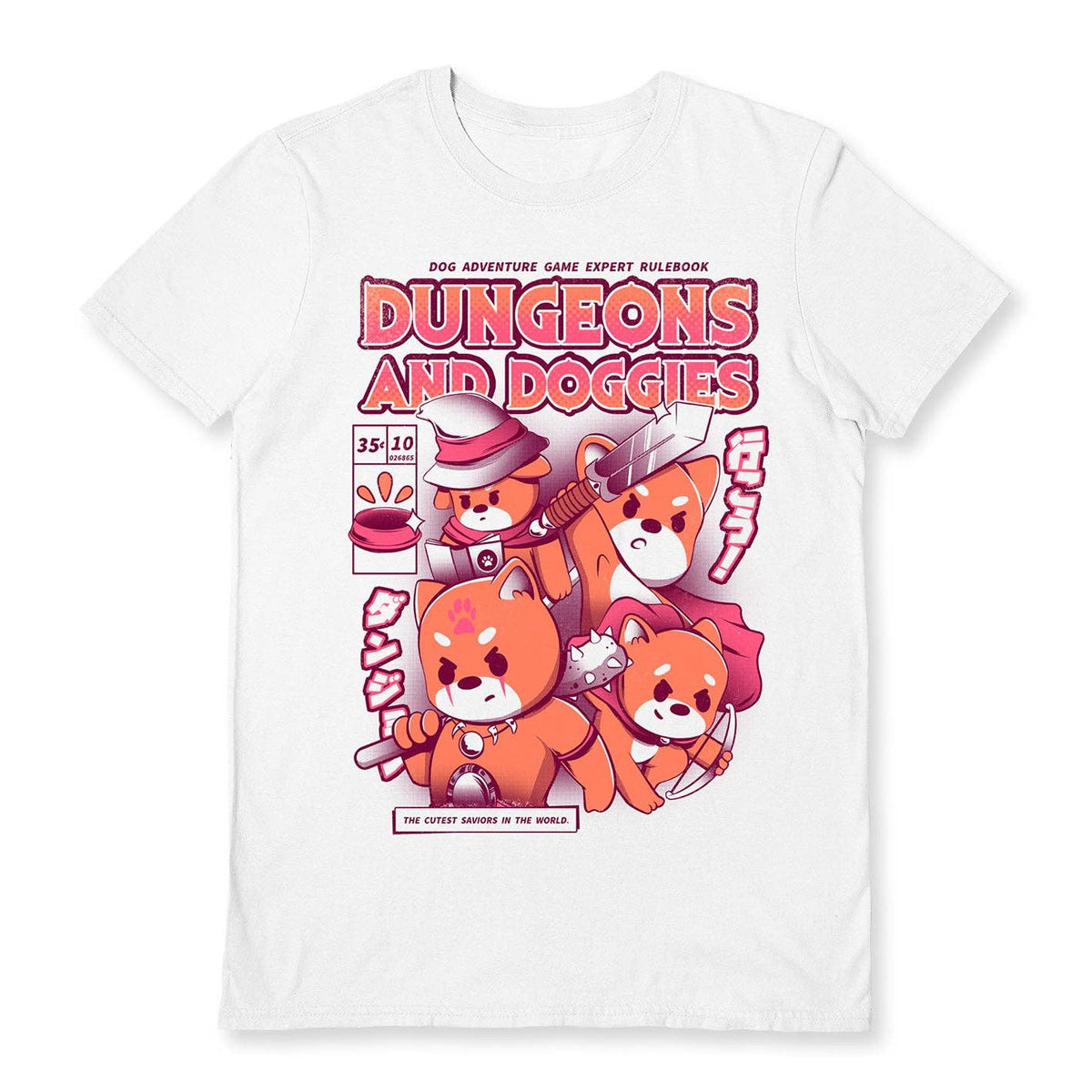 Ilustrata (Dungeons And Doggies) White Unisex T-Shirt: L