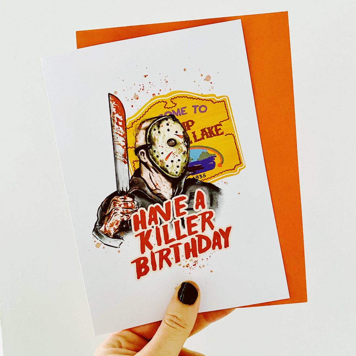 Jason Vorhees Friday the 13th Inspired Birthday Card