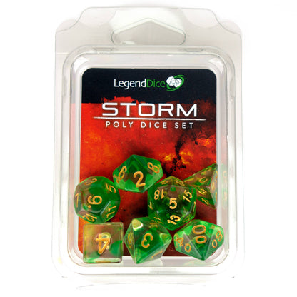 Poly Dice Set - Storm