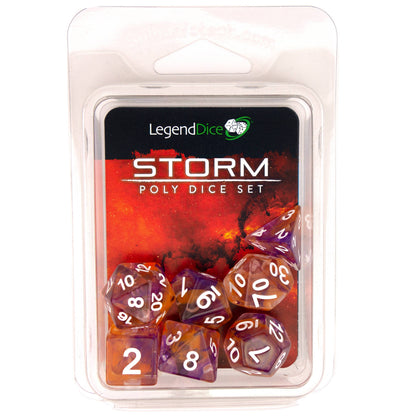 Poly Dice Set - Storm