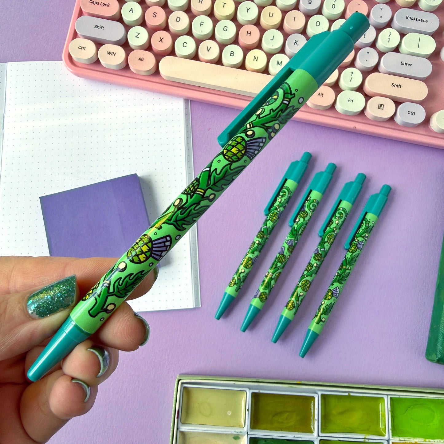 Thistle Pattern Ballpoint Pen