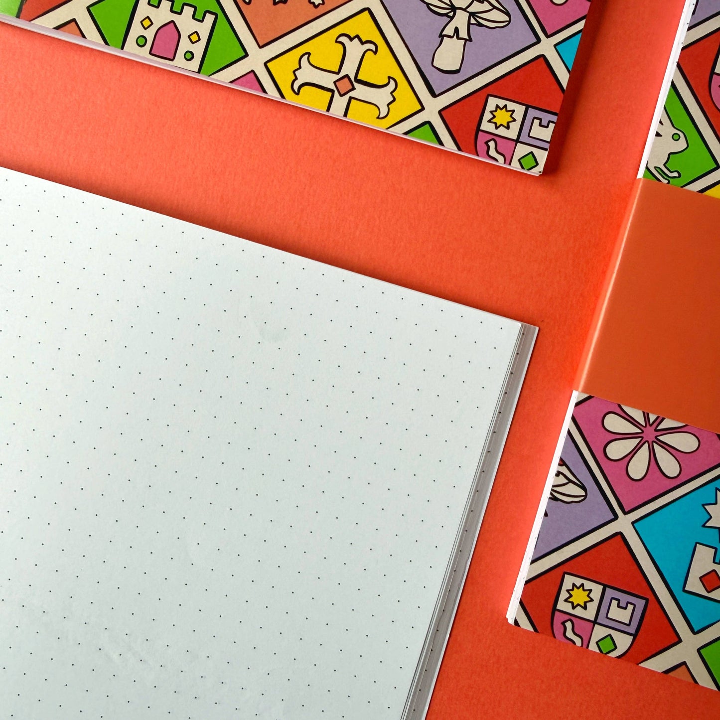 Medieval Tile Pattern Dot Grid Notebook