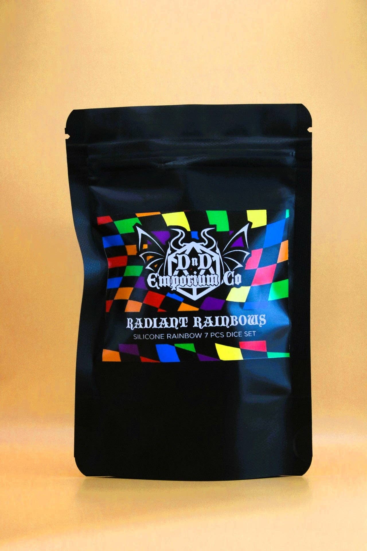 Radiant Rainbows | Silicone Rainbow 7 Pcs Dice Set DnD