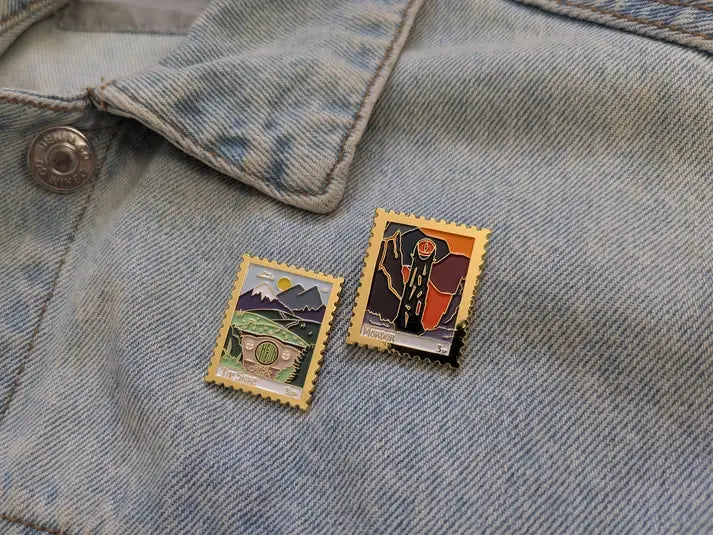 The Lord of the Rings - Mordor: Gold Enamel Pin Badge