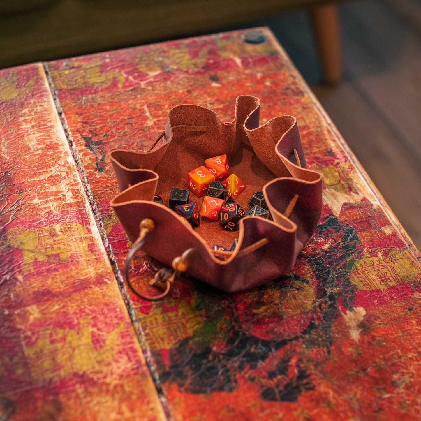 Dice Tray Pouch: Brown