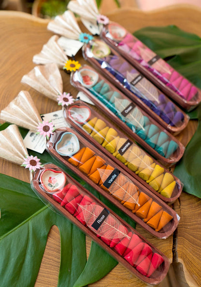 Incense Gift Set, Cones & Heart Holder