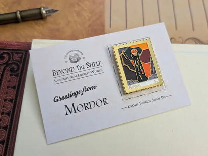 The Lord of the Rings - Mordor: Gold Enamel Pin Badge