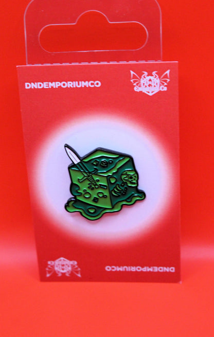 Gelatinous Cube Enamel Pin Badge | 1 Pcs Metal Pin