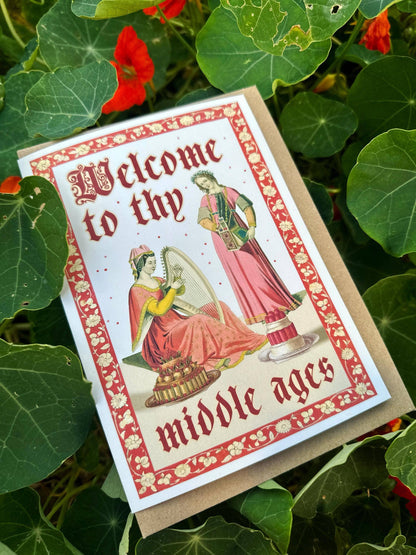 Medieval Inspired Funny Birthday Greeting Card #5
