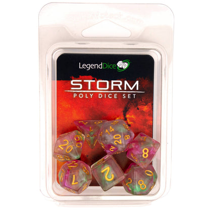 Poly Dice Set - Storm