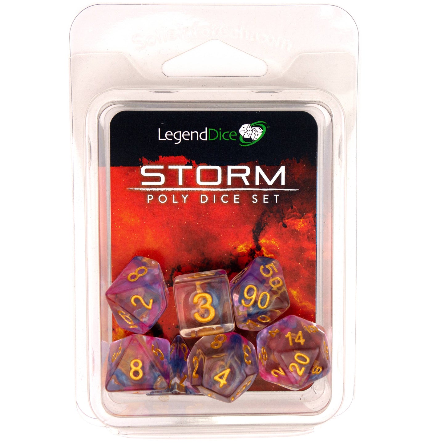 Poly Dice Set - Storm