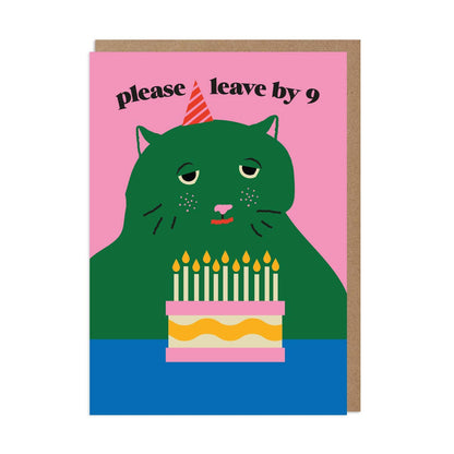 Funny Birthday Card – Please Leave by 9 Grumpy Cat Edition: Bio Cello