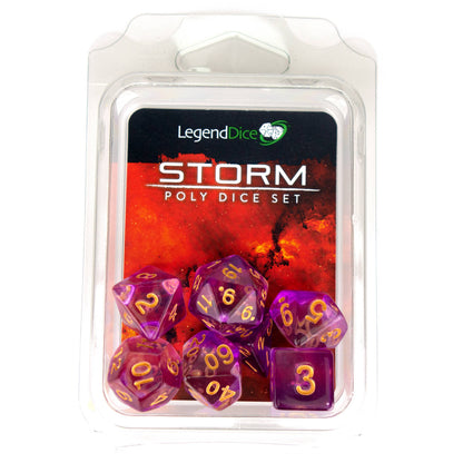 Poly Dice Set - Storm