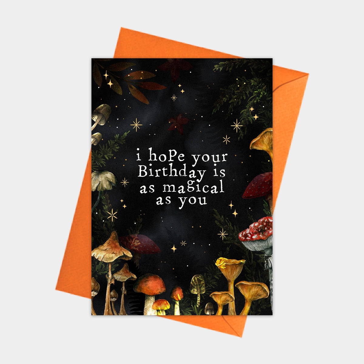 Watercolour Mushrooms, Magic, Magical Card