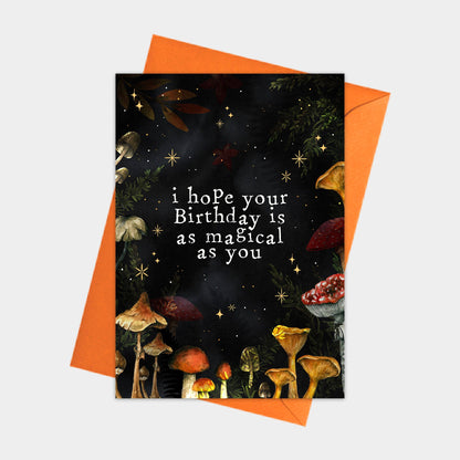 Watercolour Mushrooms, Magic, Magical Card
