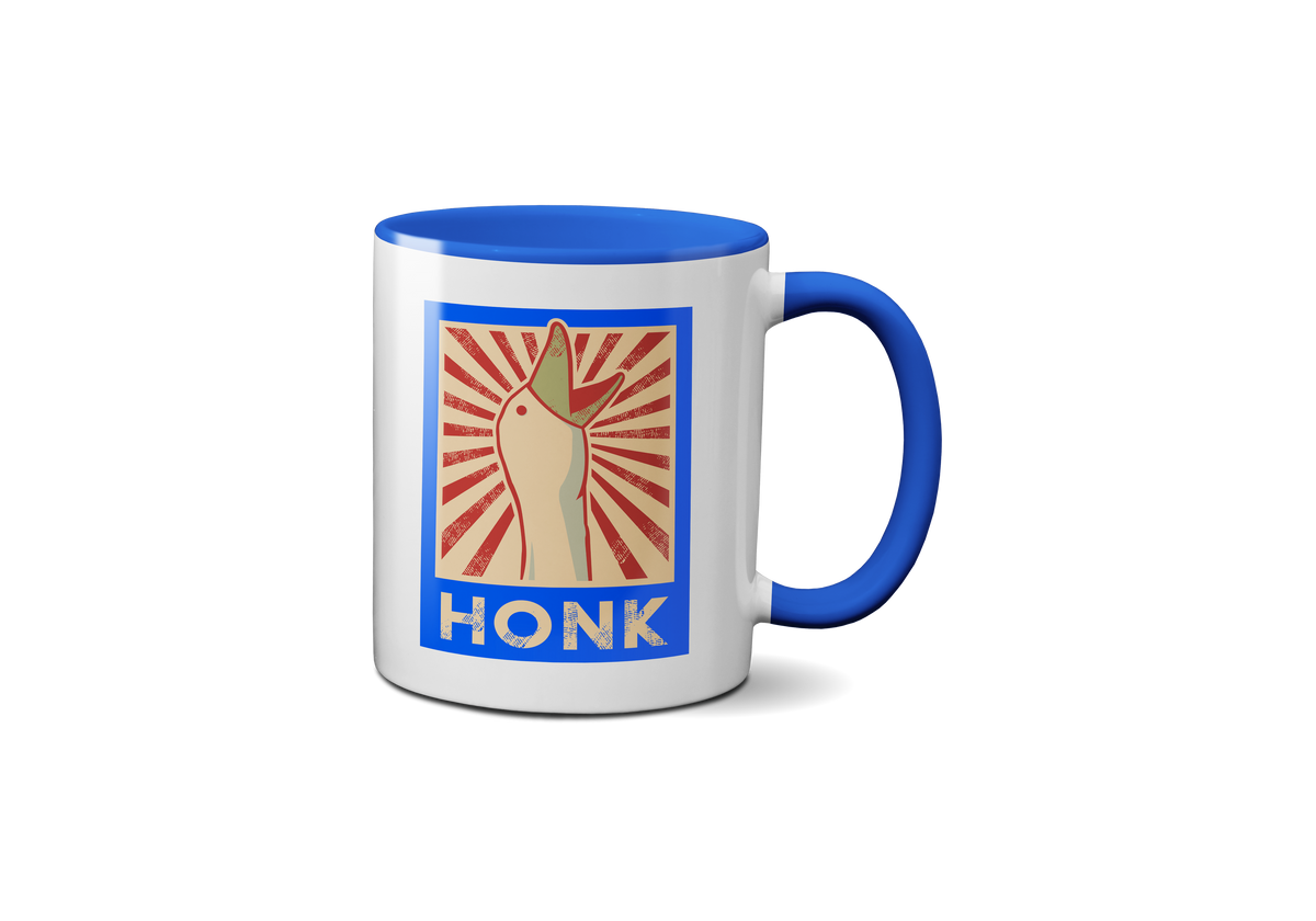 HONK" Retro Coffee Mug | Funny Novelty Mug | Gift Shop Wholesale UK