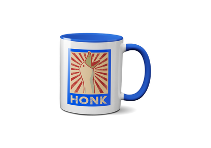 HONK" Retro Coffee Mug | Funny Novelty Mug | Gift Shop Wholesale UK