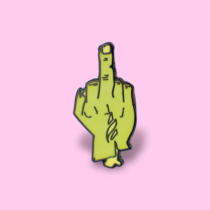 ZOMBIE MIDDLE FINGER ENAMEL PIN