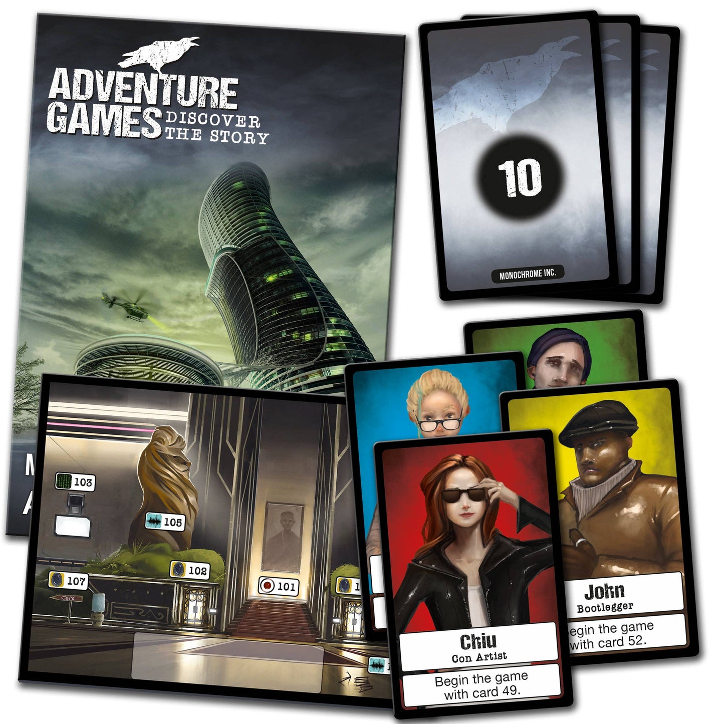 Adventure Games: Monochrome Inc - Board Game