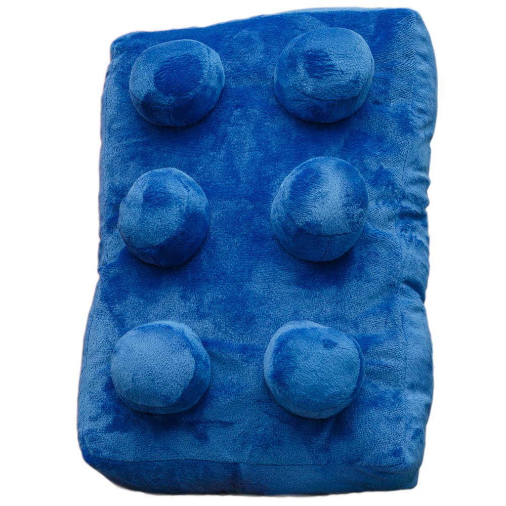 Building Brick Cushion Blue