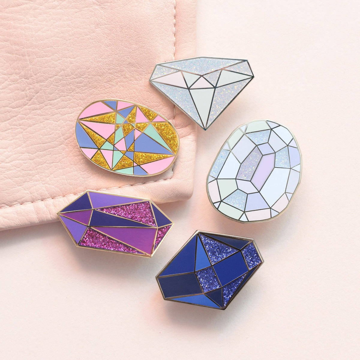 Gemstone Enamel Pin: Moonstone