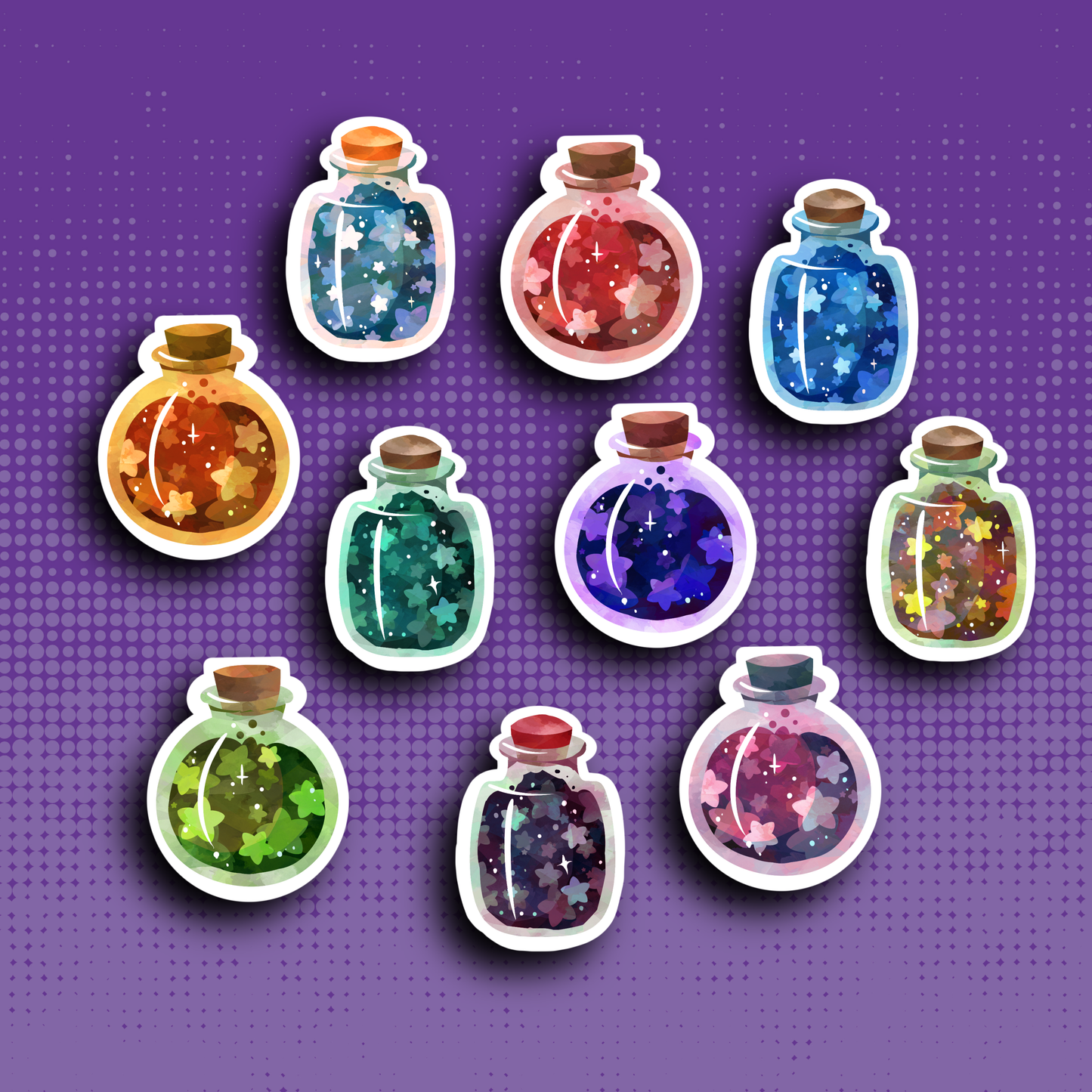 Magic Potion Sticker Set: Matte / 10 Stickers