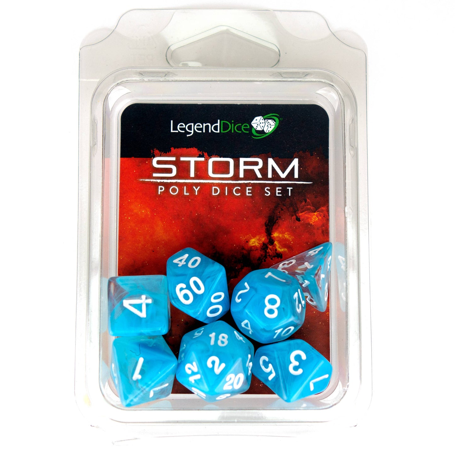 Poly Dice Set - Storm