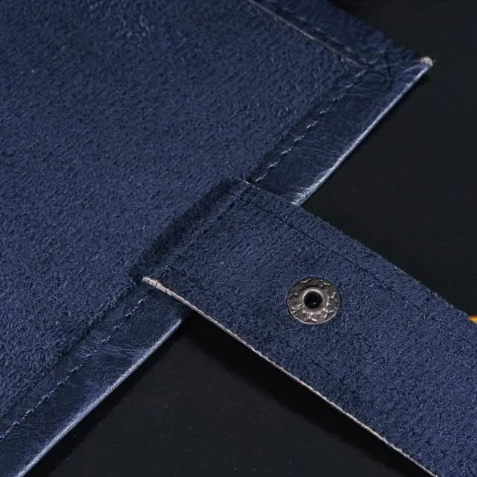 Scroll of Holding (Blue) | Vegan Leather Dice Mat