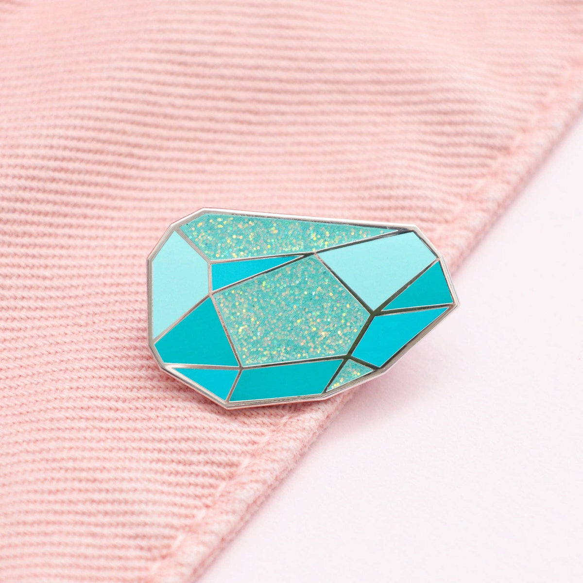 Gemstone Enamel Pin: Moonstone