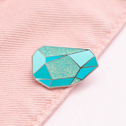 Gemstone Enamel Pin: Moonstone