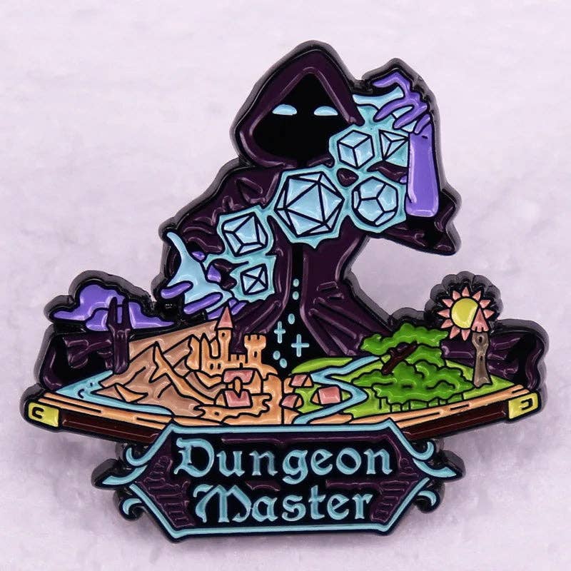 Hooded Dungeon Master Enamel Pin Badge | 1 Pcs Metal Pin