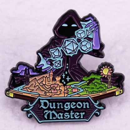 Hooded Dungeon Master Enamel Pin Badge | 1 Pcs Metal Pin