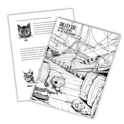 Be Like a Cat - Solo/Two player RPG: Softback
