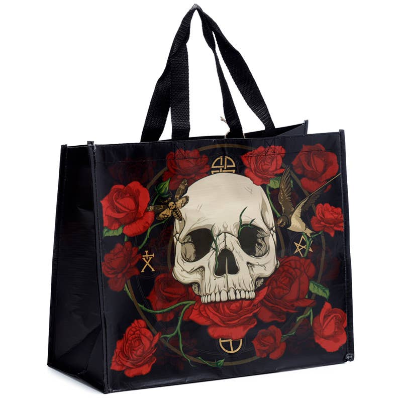 Skulls & Roses RPET Reusable Shopping Bag