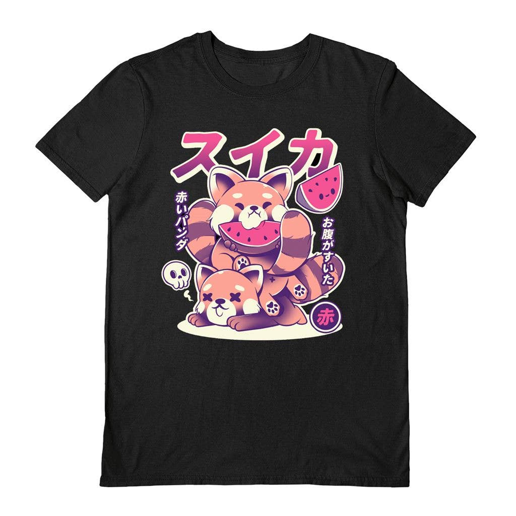 Ilustrata (Watermelon) Black  T-Shirt: XL