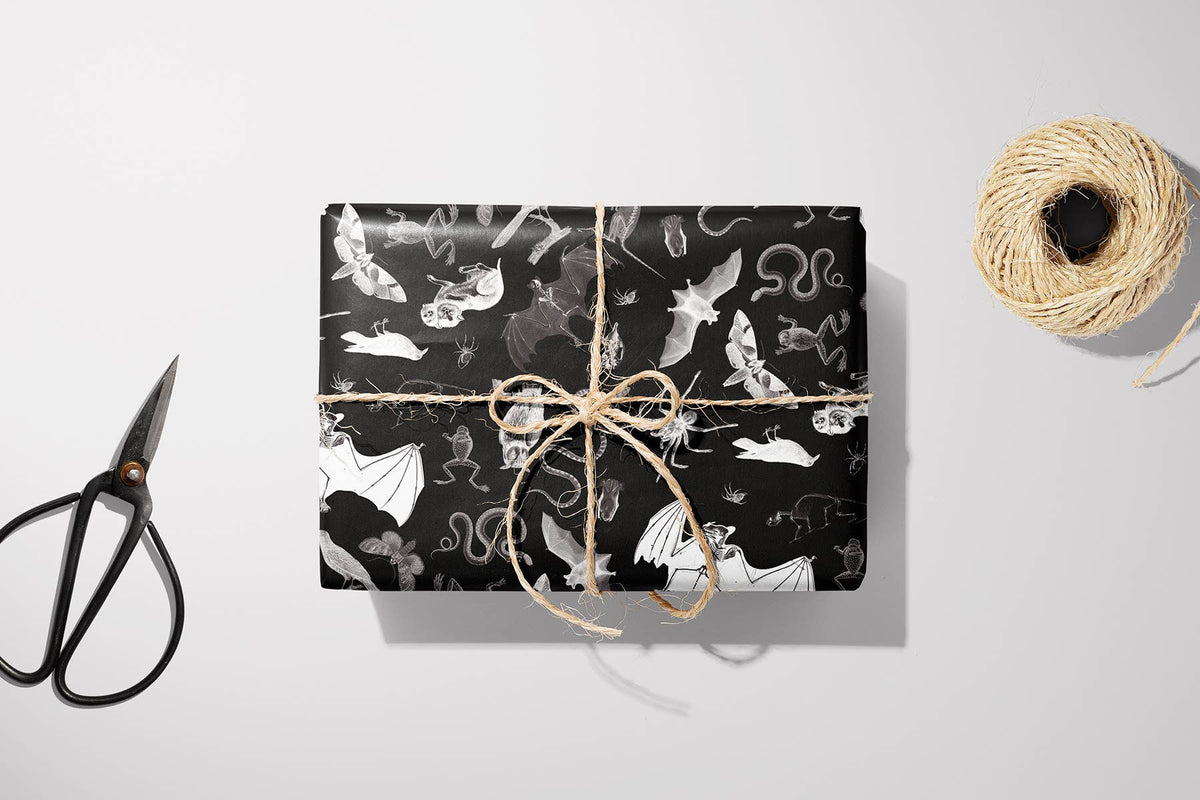 Vintage Gift Wrap – Gothic Menagerie: Light