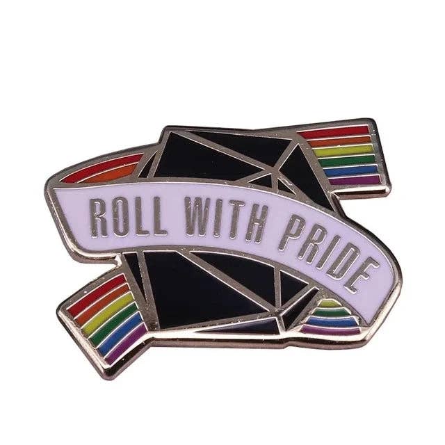 Roll With Pride | 1 Pcs D&D Enamel Pin