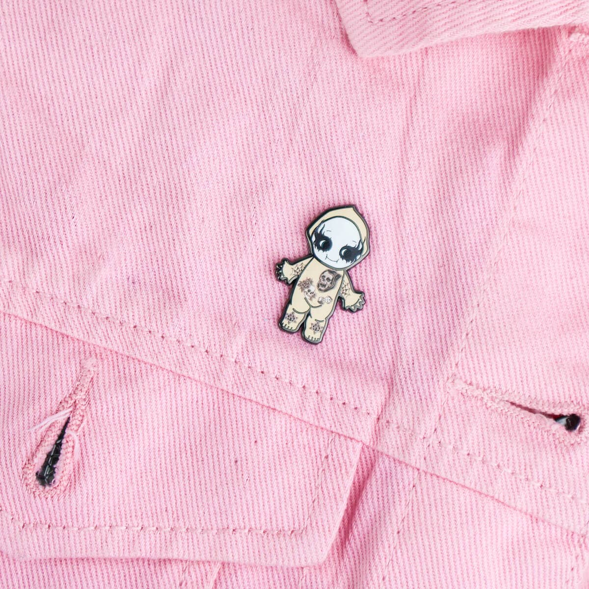 CORPSE PAINT DOLL ENAMEL PIN