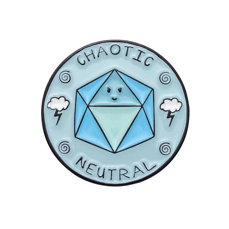 Chaotic Neutral | 1 Pcs D&D Enamel Pin